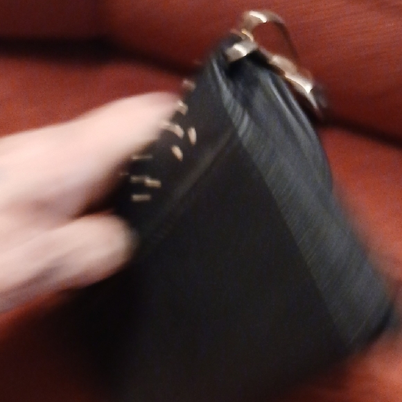 Victoria's Secret Black and Gold Studded Wallet - Picture 5 of 8